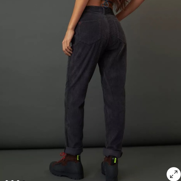 Urban Outfitters Black Corduroy Mom High-rise Pants - Picture 12 of 14